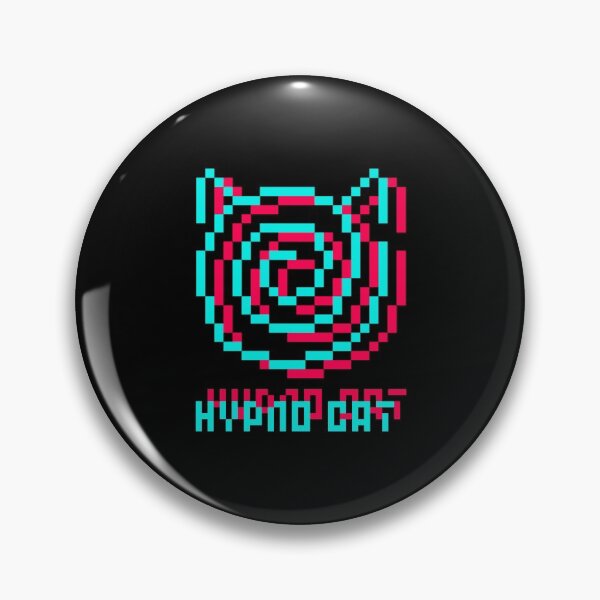 Artikelvorschau, Hypno-Katze | Tippfehler | v2 Pixelart Hypnotisierende Katze entworfen und verkauft von in-vectors.
