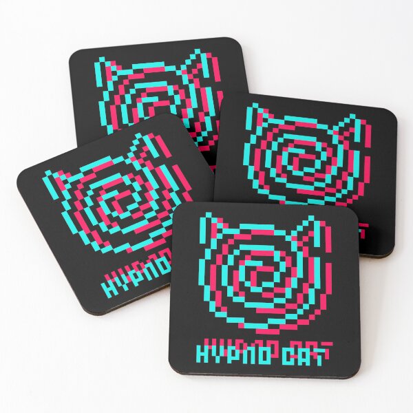 Item preview, Hypno Cat | Typo | v2 Pixelart Hypnotising Cat designed and sold by in-vectors.