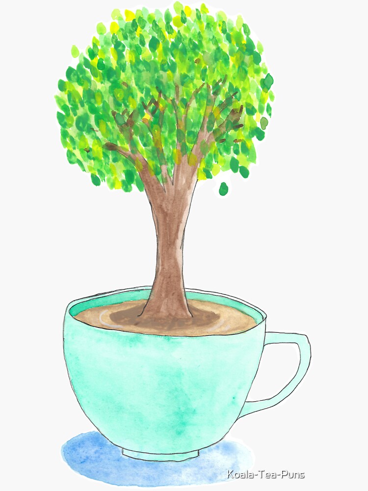 "Tea tree" Sticker for Sale by KoalaTeaPuns Redbubble