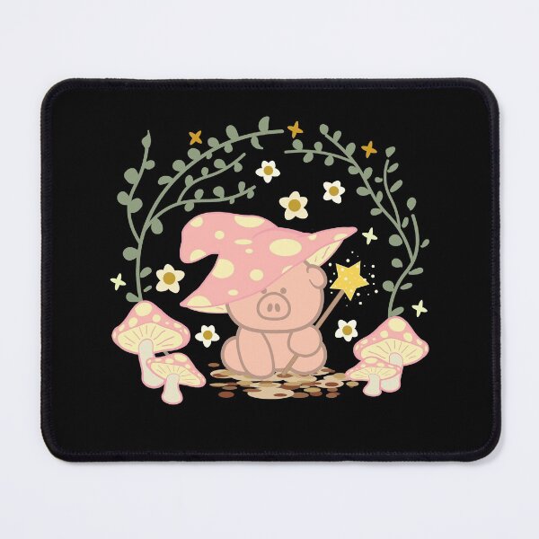 Item preview, A Magical Cute Kawaii Pig Cottage core Aesthetic: Halloween Cute Kawaii Pig waving a Magic Wand designed and sold by AxelGreen72.