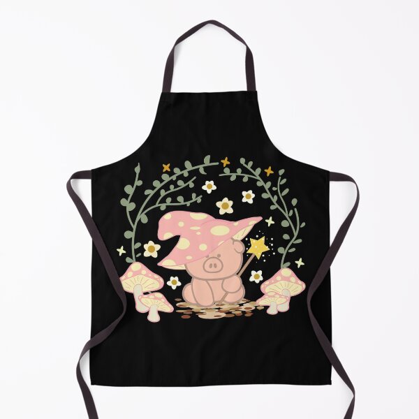 Item preview, A Magical Cute Kawaii Pig Cottage core Aesthetic: Halloween Cute Kawaii Pig waving a Magic Wand designed and sold by AxelGreen72.