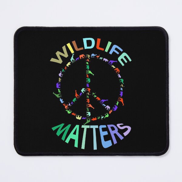 Item preview, Colorful wildlife matters design of a peace sign with wildlife animals. Protect the wildlife! designed and sold by NobelFashion.