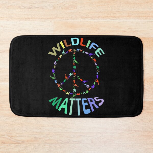 Item preview, Colorful wildlife matters design of a peace sign with wildlife animals. Protect the wildlife! designed and sold by NobelFashion.