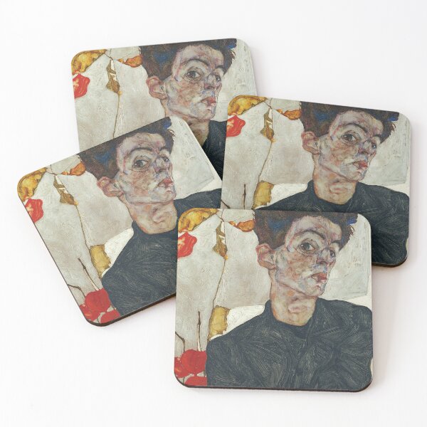 Item preview, Egon Schiele - Self Portrait with Physalis designed and sold by Vivanne-art.