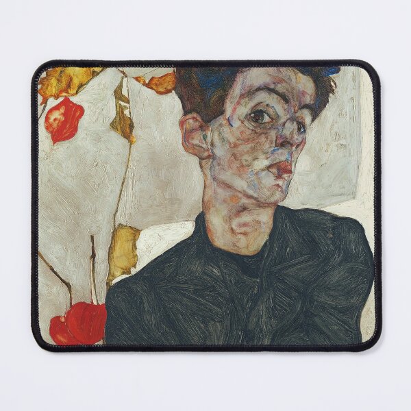 Item preview, Egon Schiele - Self Portrait with Physalis designed and sold by Vivanne-art.