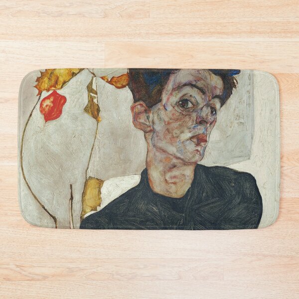 Item preview, Egon Schiele - Self Portrait with Physalis designed and sold by Vivanne-art.