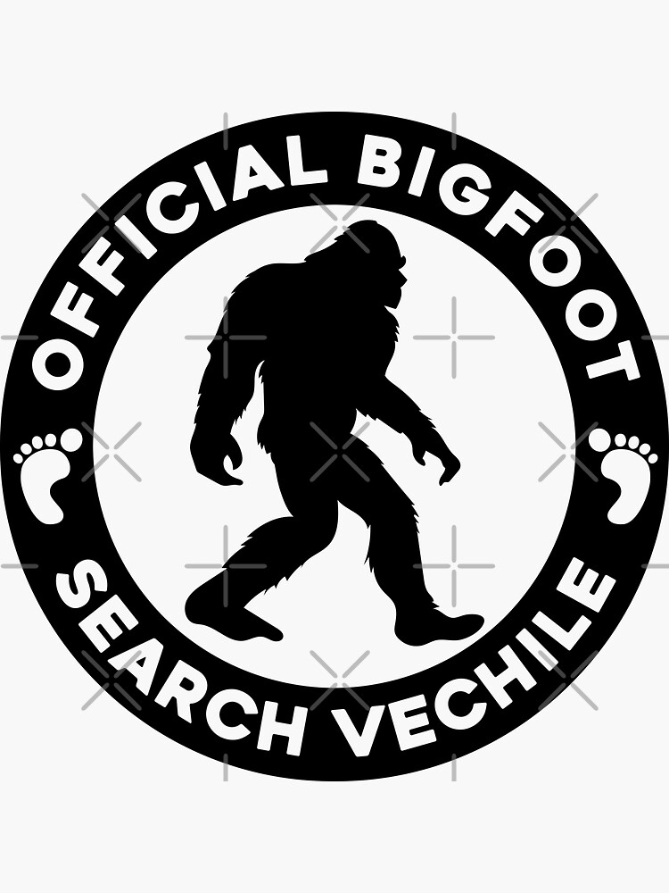 Pizza Sasquatch Gift Bigfoot' Sticker