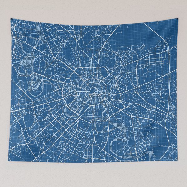 Item preview, Moscow City Map of Russia - Blueprint designed and sold by deMAP.