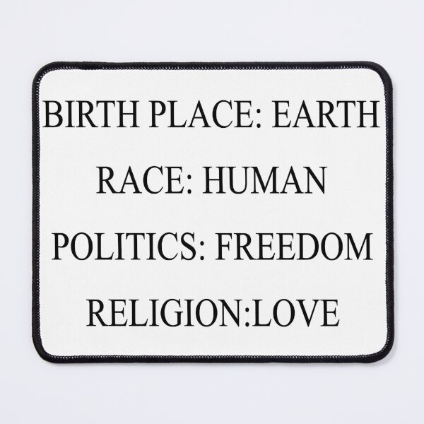 Item preview, Birthplace:Earth Race:Human Politics:Freedom Religion:Love designed and sold by _SHERTY_.