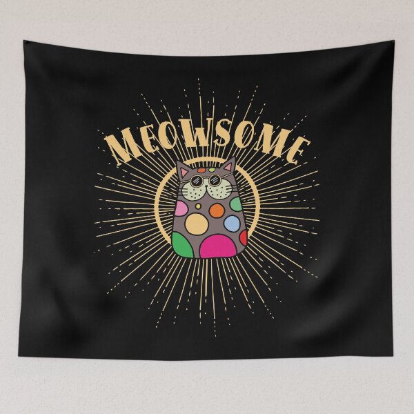 Item preview, Meowsome doodle cat III designed and sold by Kidzz.