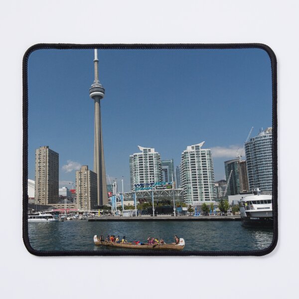 Item preview, The Old and the New - Traditional Big Voyageur Canoe in Torontos Harbour designed and sold by Georgia Mizuleva.