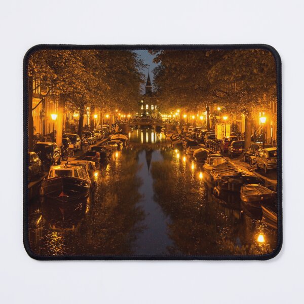 Item preview, Amsterdam Canal in Golden Yellow designed and sold by Georgia Mizuleva.