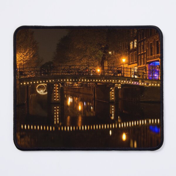 Item preview, Amsterdam Night in Yellow and Purple designed and sold by Georgia Mizuleva.