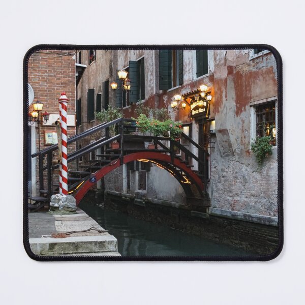 Item preview, Venice, Italy - the Cheerful Christmassy Restaurant Entrance Bridge designed and sold by Georgia Mizuleva.