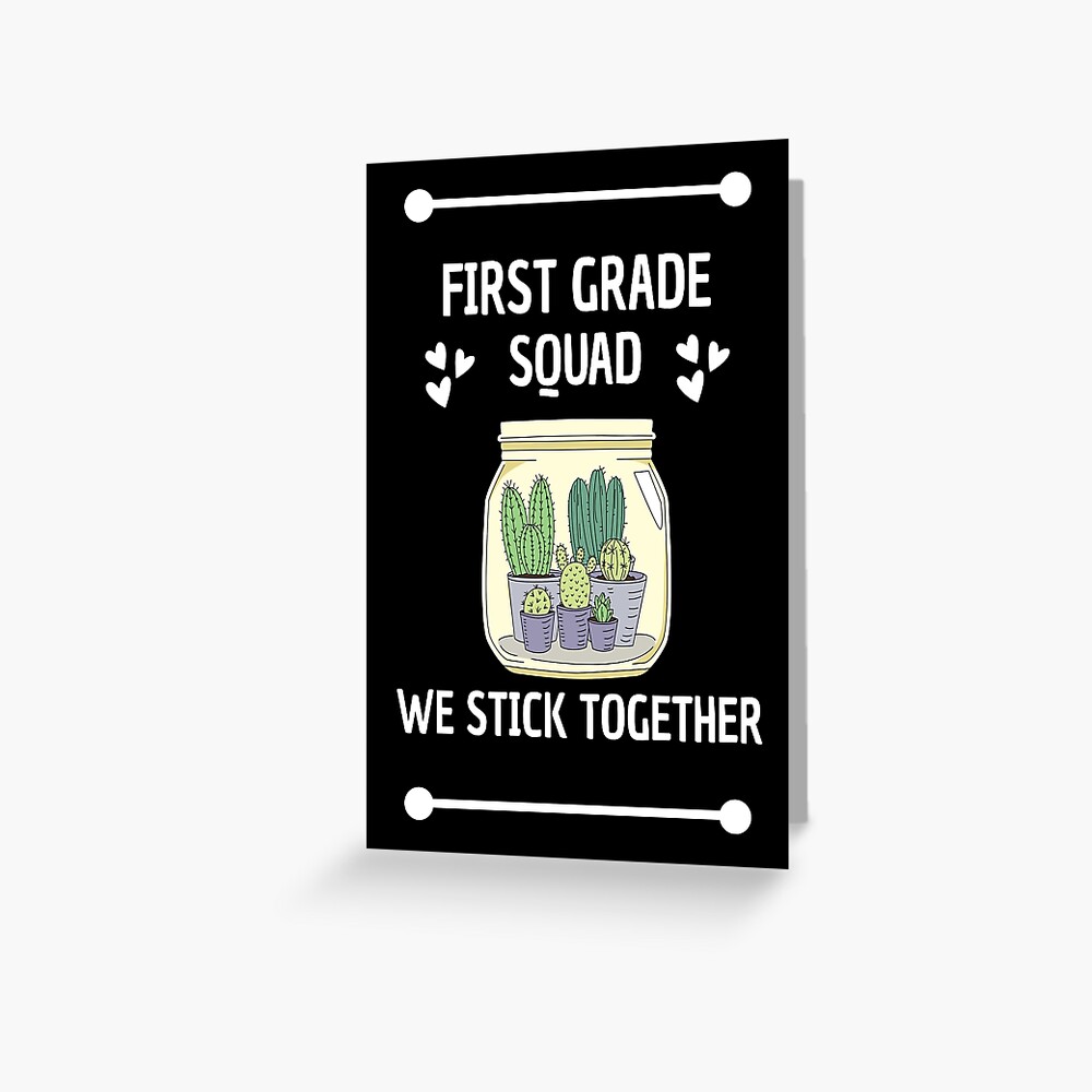 first-grade-teachers-dream-team-first-grade-greeting-card-for-sale