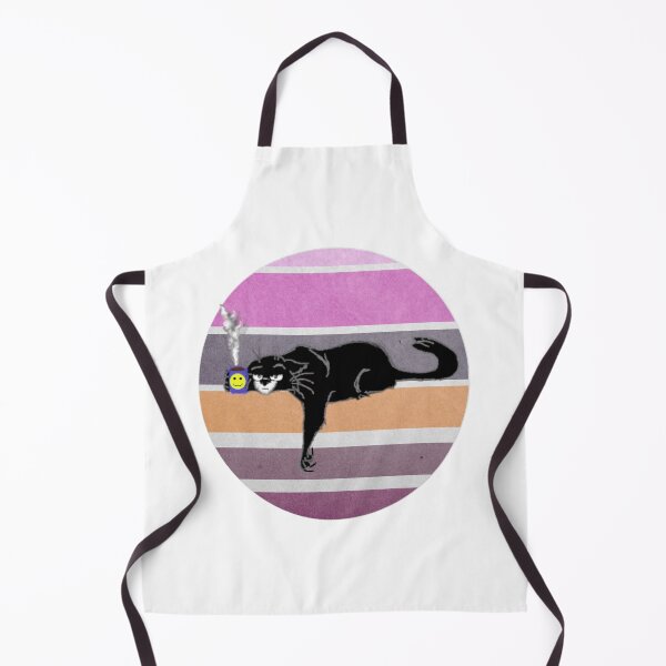 Item preview, lazy black cat with coffee designed and sold by damacon.