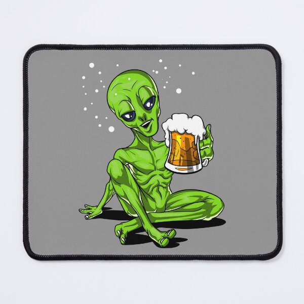 Item preview, Alien Drinking Beer designed and sold by underheaven.