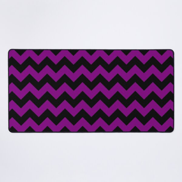 Item preview, Large Zombie Purple and Black Halloween Chevron Zig Zag Stripes  designed and sold by Creepyhollow.