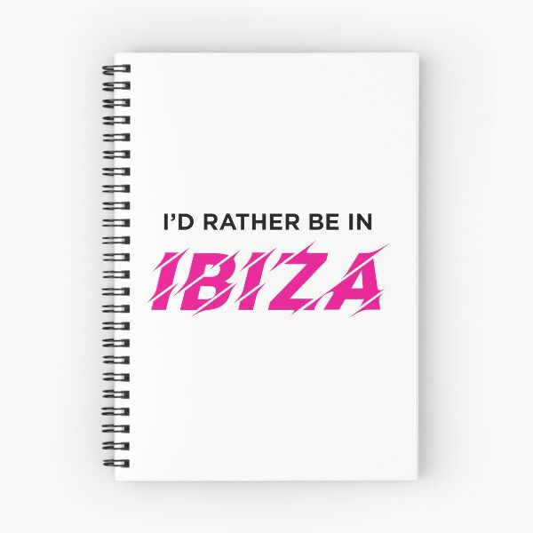 Item preview, I'd Rather Be In IBIZA (Pink on White) designed and sold by STUDIO-72.