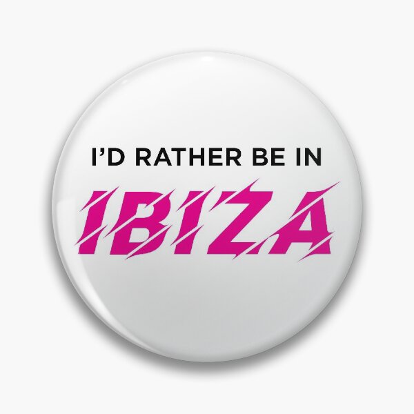 Item preview, I'd Rather Be In IBIZA (Pink on White) designed and sold by STUDIO-72.