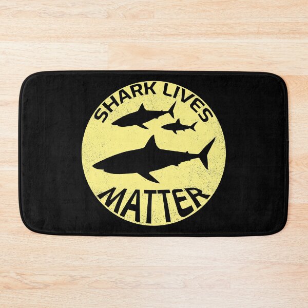 Item preview, Shark lives matter design with black sharks. We have to protect the sharks!  designed and sold by NobelFashion.