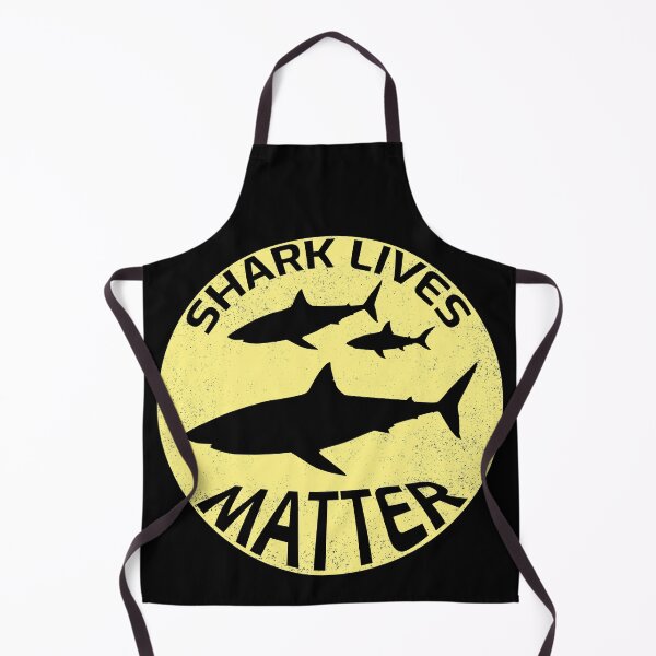 Item preview, Shark lives matter design with black sharks. We have to protect the sharks! designed and sold by NobelFashion.
