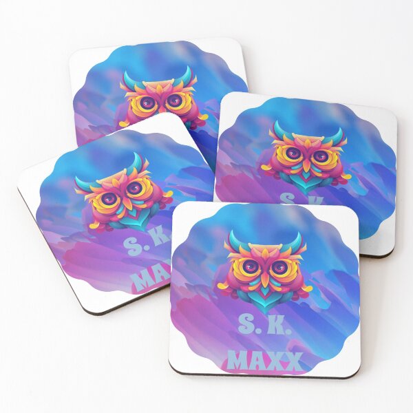 Item preview, Artistic owl  brand in pastel colors designed and sold by SKMAXX.