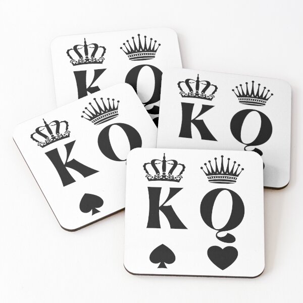 Item preview, King Of Spades Queen Of Hearts, King and Queen in black designed and sold by miraipa.