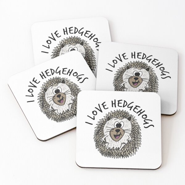 Item preview, I Love Hedgehogs African Pygmy Hedeghog designed and sold by doodlerob.