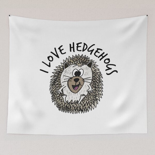 Item preview, I Love Hedgehogs African Pygmy Hedeghog designed and sold by doodlerob.