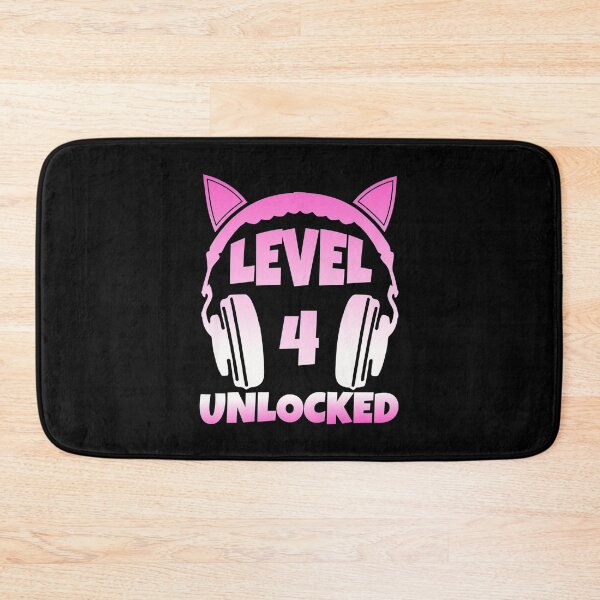 Item preview, Kids Level 4 Unlocked Video Games Lover 4th Birthday Premium designed and sold by GiselleShop.