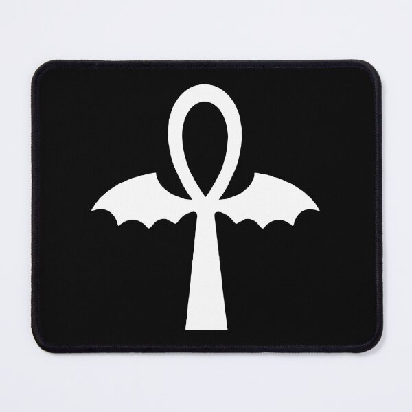 Artikelvorschau, Ägyptischer Goth Ankh mit Fledermausflügeln Religiöser Vampir Mashup entworfen und verkauft von SpreadForSatan.