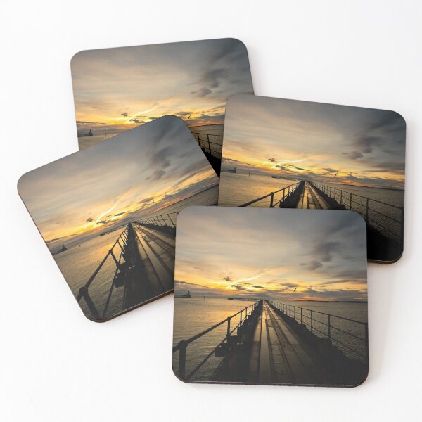 Item preview, Sunrise over the Old Wooden Pier at Blyth (2) designed and sold by Violaman.
