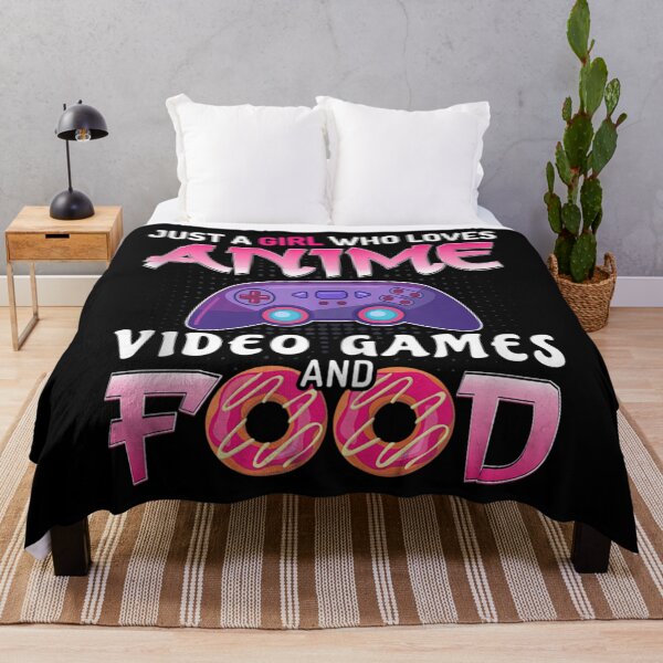 Item preview, Just A Girl Who Loves Anime Food And Video Games Tank Top designed and sold by FidelmaShop.