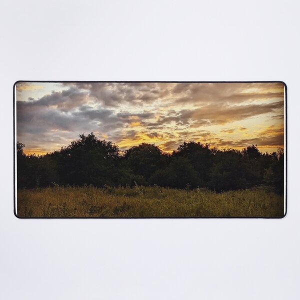 Item preview, Countryside Field with a Golden Sunset Backdrop designed and sold by WearWolfDesigns.