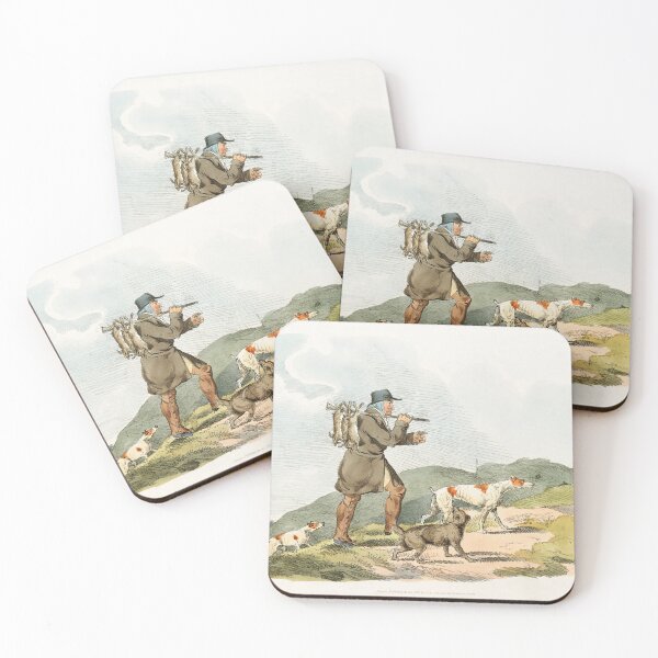 Item preview, Illustration of a hunter with rabbits from Sporting Sketches (1817-1818) by Henry Alken (1784-1851). Original from The New York Public Library. designed and sold by LenaShines.
