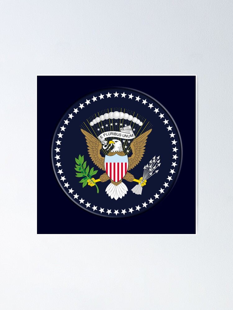 Amerikanisch Seal Adler Rundschreiben Patriot Krieg Flagge Amerika Weisskopfseeadler Usa Raubvogel Poster Von Tomsredbubble Redbubble