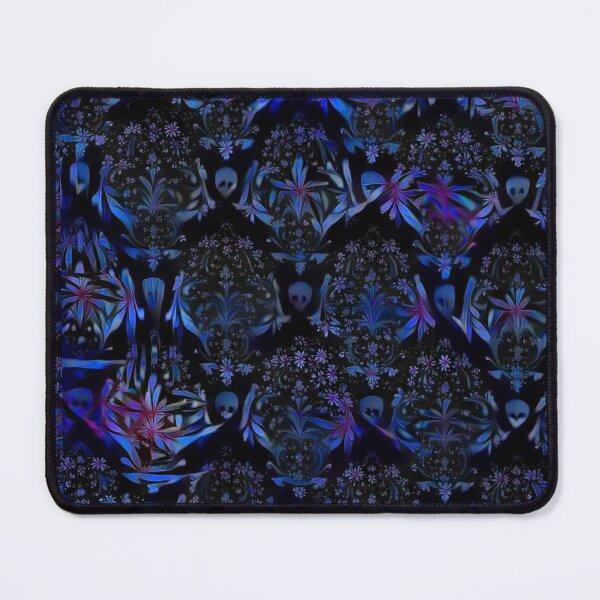 Item preview, Surreal Skulls and Flowers Pattern | Surreal Spooky Purple Skulls TM11 designed and sold by triciakitty.