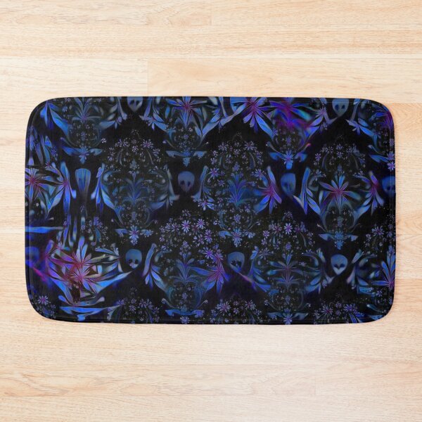 Item preview, Surreal Skulls and Flowers Pattern | Surreal Spooky Purple Skulls TM11 designed and sold by triciakitty.