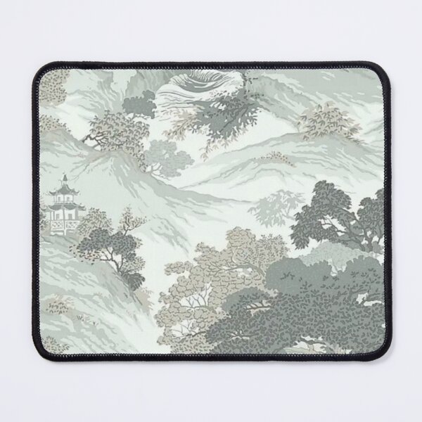 Item preview, Shades of Green Oriental Landscape designed and sold by WearWolfDesigns.