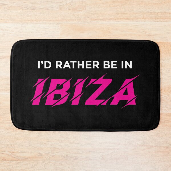 Item preview, I'd Rather Be In IBIZA (Pink on Black) designed and sold by STUDIO-72.