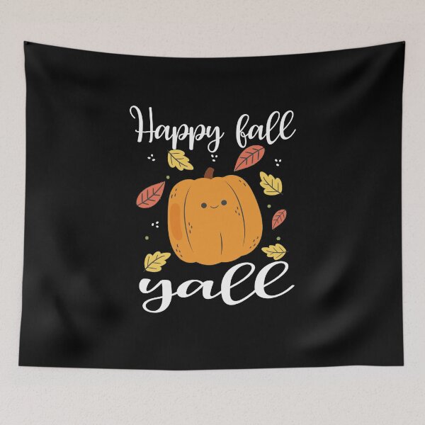 Item preview, Happy Fall Yall 2021, Gift for first day of fall, Autumn Leaves Pumpkin Illustration designed and sold by AMINE  ★★★★★.