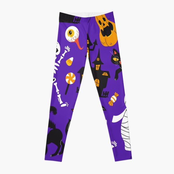 LulaRoe Pants Womens Legging Zombie Halloween Scary Holiday Purple