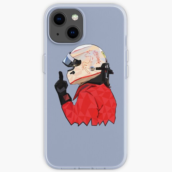Sebastian Vettel Low-Poly-Kunst iPhone Flexible Hülle