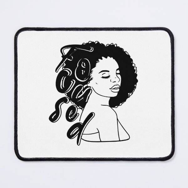 Item preview, Focused, Focused Afro Woman, Afro Woman Black Queen Focused designed and sold by miraipa.