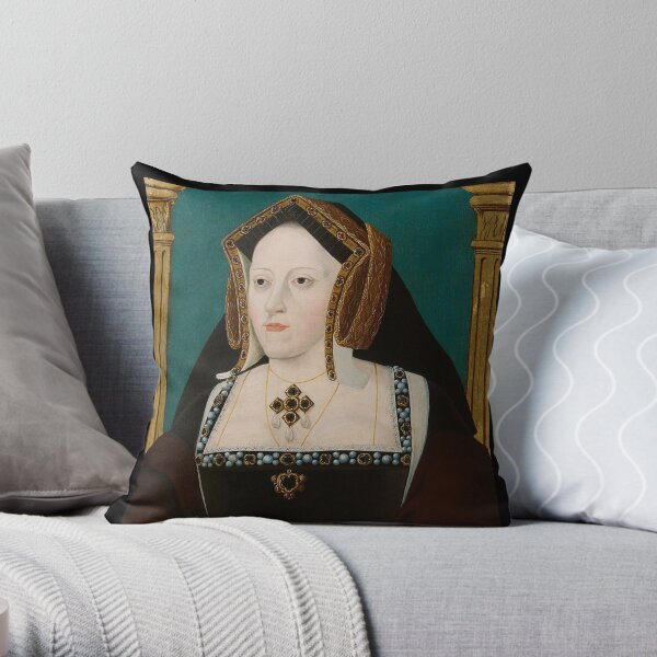Wives of King Henry VIII, Catherine of Aragon. Throw Pillow