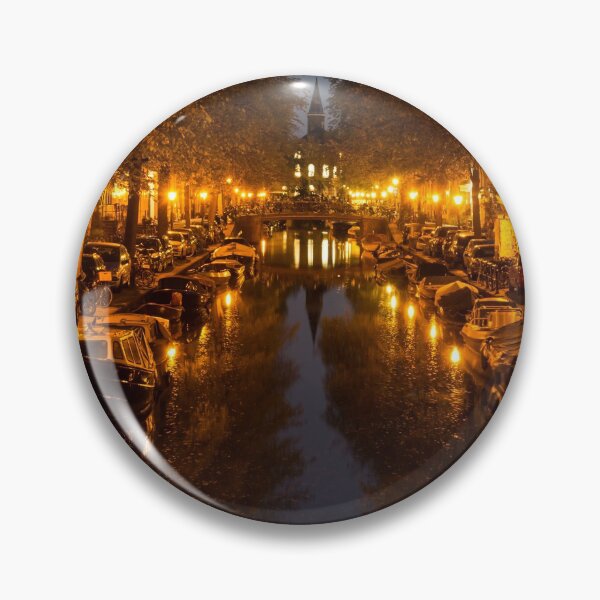 Item preview, Amsterdam Canal in Golden Yellow designed and sold by Georgia Mizuleva.
