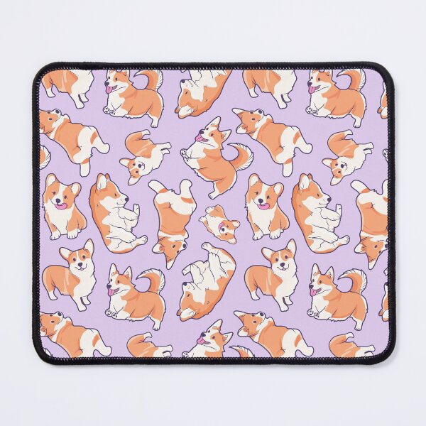 Item preview, Cute Pembroke Welsh Corgis Pattern (Purple) designed and sold by illhustration.