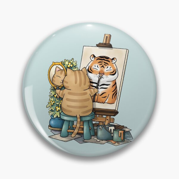 Item preview, Cat Self Portrait as Tiger designed and sold by Takeda-art.
