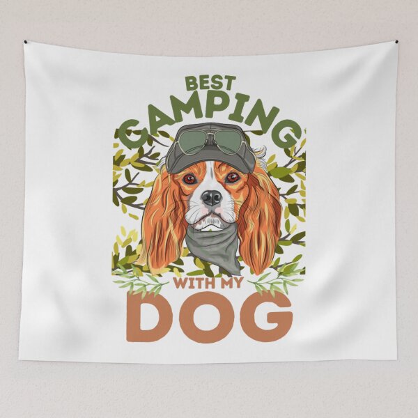 Item preview, Best Camping with my Dog designed and sold by Brief1198.